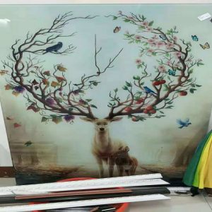 滾涂uv固化機_滾涂uv固化機瓷磚壁畫光油淋涂機無色環(huán)保uv淋涂機