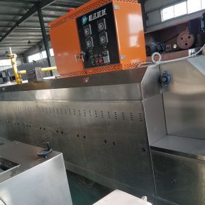 食品烘烤隧道爐_電加熱天然氣單單層雙層智能食品烘烤隧道爐