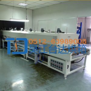 隧道烘箱_一米寬隧道爐烤箱大型烘烤流水線