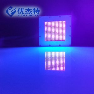 喇叭紫光燈_噴碼uvled面光源固化燈紫外線光固設(shè)備汽車?yán)茸瞎鉄?00w