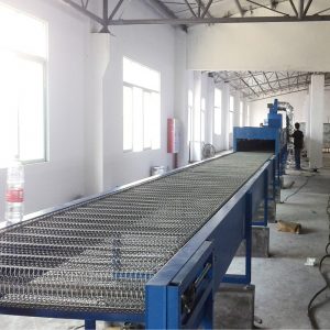 烘干固化設(shè)備_卓信美鐵氟龍網(wǎng)帶烘干流水線高溫天燃?xì)饧訜岷婵舅淼罓t可加工