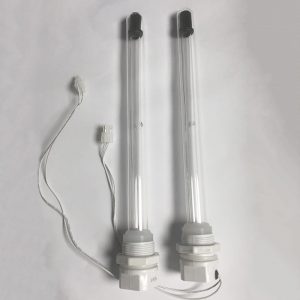 紫外線UV燈管直管185nm254nm帶罩半潛式臭氧消毒燈管220V