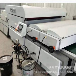 崗石大板背景墻uv淋涂機設備光油固化機高光滲墨大板uv淋幕機