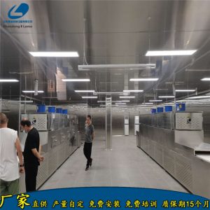 學(xué)生餐微波加熱隧道爐自動感應(yīng)式盒飯加熱設(shè)備